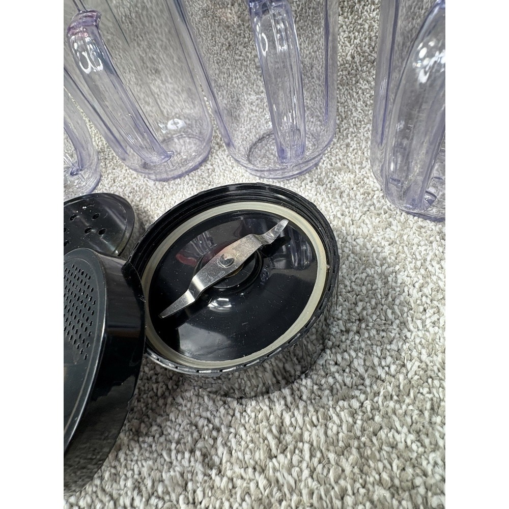 Magic Bullet Replacement Cups w/ Handles Color Rim Rings Tops Shaker 13 Pc Lot - Picture 9 of 9